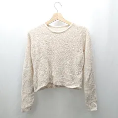 ◇ ⊇ BEAUTY&YOUTH ビューティ&ユース UNITED ARROWS モヘア風 長袖 ニット サイズ表記なし アイボリー レディース E  【1504240012360】