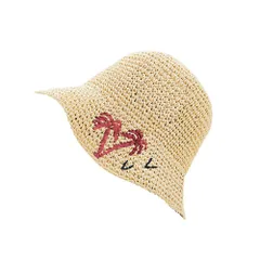 【在庫セール】夏 ハット 春 おしゃれ かわいい 大人 ペーパー UV 日焼け防止 帽子 海 レジャー レディース 海水浴 可愛い 麦わら帽子 折りたためる コンパクト [アイモハ] たためてコンパクト麦わらハット (ベージュ系その他2)