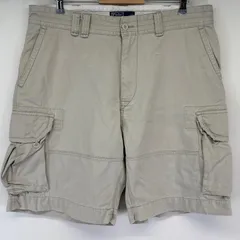 古着 ポロバイラルフローレン Polo by Ralph Lauren ショートパンツ カーゴ ポロチノ ハーフ 半ズボン 短パン w38 アイボリー メンズ