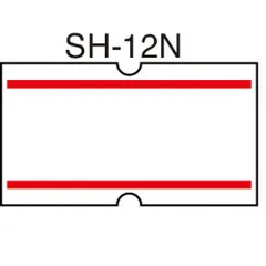 ニチバン ＳＨＯ－ＨＡＮラベル赤２本線【１０個入】 SH12N ｱｶﾆﾎﾝｾﾝのサムネイル