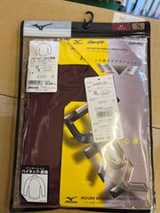 ミズノ アンダーシャツ ハイネック長袖 エンジ S