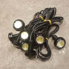 大玉 22mm 10個セット ホワイト LEDウインカー デイライト 埋め込み型 スポットライト 防水 イーグルアイ 12V ボルト型ライト  汎用ワンオフバンパーに エンジェルリングイカリングLEDデイライト牛目カーテシランプウェルカムライトにCOB明るい - メルカリ