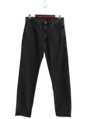 【お得なクーポン配布中!】 ラスラー ブラック デニム パンツ メンズ 実寸 32 31 程 ラングラー ジーンズ ジーパン ストレート テーパード ヘビーウェイト 黒 RUSTLER