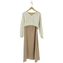 グレイル GRL シャギーニットトップス×キャミワンピースセットアップ レディース FREE 