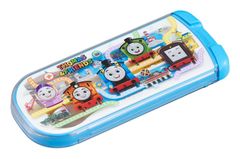 新品 OSK(オーエスケー) カトラリーセット きかんしゃトーマス 引フタトリオ 箸 スプーン フォーク 日本製 スライド式 食洗機対応 使いやすい 男女兼用 子供用 学生 CT-20