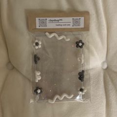 【在庫商品】マットなお花トレカケース🌼　B8/トレカケース/クレイデコ/硬貨ケース/韓国/オタ活