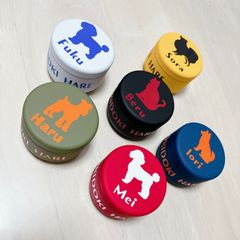 おやつ缶　犬用　猫用　シルエット　名入れ　オリジナル
