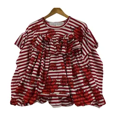 tao comme des garcons フローラル ラッフルディテールT