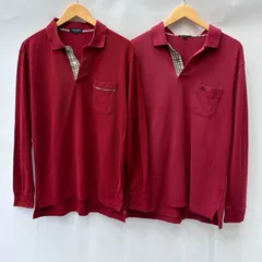 [BURBERRY LONDON 2着] バーバリーロンドン 長袖ポロシャツ　Lサイズ / LLサイズ