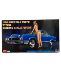 美品 プラモデル 1966 アメリカン クーペ タイプB w/ブロンド ガールズ フィギュア 1/24 ハセガワのサムネイル