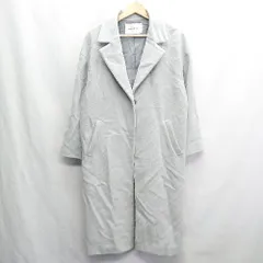 ◇ ⊇ Natural Beauty Basic エヌ ナチュラルビューティーベーシック 長袖 ロングコート サイズM ブルー レディース E  【1409240014089】のサムネイル