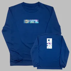 新品 バスケ ロンT ネイビー ドライ 長袖 バスケットボール メンズ レディース キッズ ジュニア ミニバス ロングスリーブTシャツ サイズ 140 150 SS S M L LL 紺 absolute2