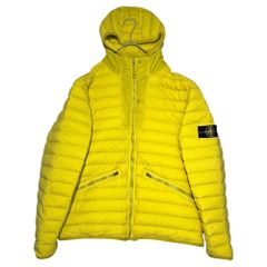 STONE ISLAND(ストーンアイランド) 19AW Loom Woven Down Chambers Stretch Nylon Jacket ルーム ウーブン ダウン チャンバーズ ストレッチ ナイロン ジャケット 701543125 XXL イエロー