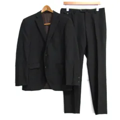 ミスタージュンコ スーツ セットアップ 上下セット ストライプ柄 メンズ A5サイズ ブラック Mr.JUNKO 【中古】