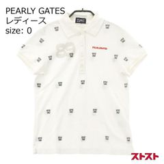 PEARLY GATES 1 水色 総柄ポロシャツ 上品 golf映え - メルカリ