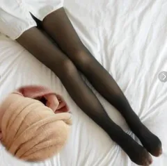 【新品・未使用】裏起毛 着圧 ストッキング風 タイツ 220g