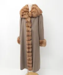 VISCARDIヴィスカルディーセーブル？ミンク？ファーロングコート