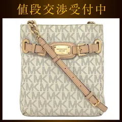 マイケルコース ショルダーバッグ ベージュ ホワイト ゴールド チェーン