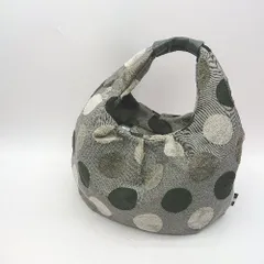 ◇ Θ just heart ドット柄 ハンドバッグ ブラック グレー 系 レディース E  【1412260035743】