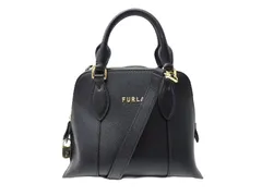 FURLA フルラ ヴィットリア S ドーム レザー 2WAY ミニ ハンドバッグ ショルダーバッグ 斜めがけ レディース ブラック