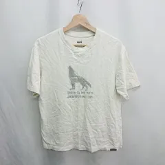 ◇ ⊂ Jack Wolfskin ジャックウルフスキン 綿混合 半袖 Tシャツ サイズ アジアS オフホワイト メンズ E  【1410290052815】のサムネイル