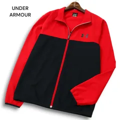 UNDER ARMOUR アンダーアーマー ロゴプリント★ 切替 フルジップ ジャージ ジャケット ブルゾン トレーニング Sz.LG メンズ