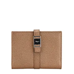 サルヴァトーレフェラガモ カードケース パスケース ブラウン レザー レディース Salvatore Ferragamo【1-0184242】