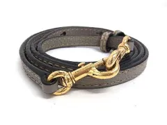 ■美品■ MARC JACOBS マークジェイコブス レザー バッグ用 ショルダーストラップ 肩掛け 斜め掛け レディース グレー系 CC0658