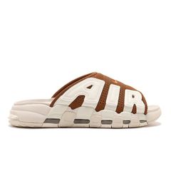 新品25CM Air More Uptempo Slide Sail/Brown - メルカリ