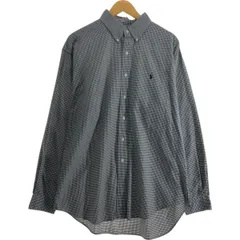 古着 ラルフローレン Ralph Lauren BLAKE ギンガムチェック 長袖 ボタンダウンチェックシャツ メンズL相当/eaa521322