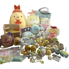 ★ すみっコぐらし グッズ 55点 まとめ商品  ぬいぐるみ、すみっコハウス、てのりぬいぐるみ、マスコット、キーホルダー、トートバッグ など 2.85kg