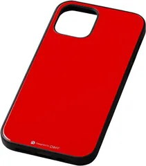 未使用品 ディーフ iPhone 12 Pro Max 用 Hybrid Case Etanze 背面に化学強化ガラス (6.7インチ) ガラス&TPU ハイブリッドケース レッド【送料無料】【メール便でお送りします】代引き不可のサムネイル