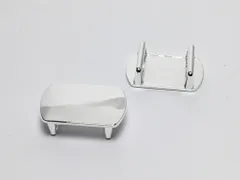 5個 ビーズクラブ 帯留め オーバル シルバー パーツ 貼り付け用 帯飾り 和装 浴衣 ハンドメイド 26mm