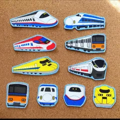フエルト新幹線（連結）セット　ハンドメイド（全種 4） プラレール資料館｜セット品｜車両セット｜連結セット
