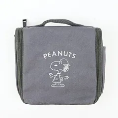 スヌーピー 撥水吊下げポーチ (ブラック) トラベル用品 SNOOPY