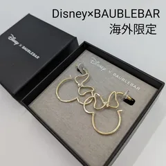 【海外限定】超激レアDisney×BAUBLEBAR スティッチ ピアス Disney Stitch 3D Hoop Earrings - Gold/Blue – Gold Stitch