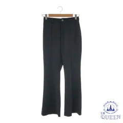 ☆美品☆ GU ジーユー パンツ スラックス ウエストゴム ボタンファスナー レディース ブラック M 901-9702 送料無料 古着