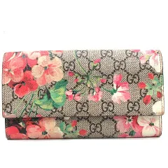 GUCCI グッチ GG ブルームス 長財布 花柄 フラワーデザイン ホワイト GUCCI グッチ GG ブルームス 長財布 花柄 フラワーデザイン