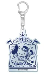 【中古】キーホルダー ロゴ 「サンリオキャラクターズ トレーディングアクリルキーホルダー ハローキティ50th」