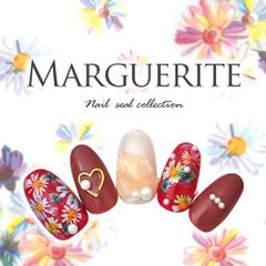 [Free Shipping] Nail Stickers - Marguerite Flowers - Colorful Nail Stickers - Nail Supplies - Decoration - Nail Art - Gel Nail Stickers - Flowers - Floral Pattern - Pastel - Gradient - Gel Nails - Nail Parts - Gel Nail Art - Nail Studio [Flower Nail Stickers]
