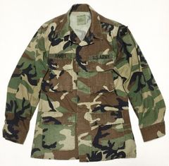 ■実物米軍ミリタリーBDUジャケット・カモフラージュSALL美品■