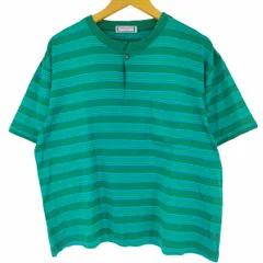 イヴサンローラン Yves Saint Laurent ヘンリーネックボーダーTEE メンズ  Lのサムネイル