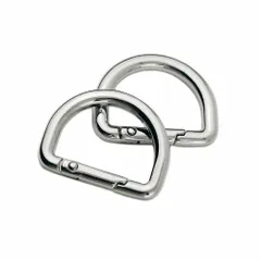 [LMAPUR] 2個入り スプリングフック Dカン バックル D型カン ネジ式 装飾 パーツ 手作り もち手 バッグ 手芸 交換用 金具 DIY 補修 修理