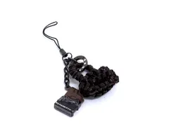 ■美品■ ANTEPRIMA アンテプリマ PVCワイヤー バッグモチーフ ラインストーン ストラップ チャーム キーホルダー ブラウン系 DI0089