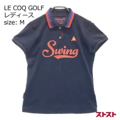 LE COQ GOLF ルコックゴルフ 半袖ポロシャツ ネイビー系 M [240001984651]#