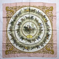2506-107｜エルメス カレ 90 スカーフ シルク ネイビー - メルカリ