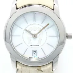 【新品未開封】  AIGNER アイグナー 腕時計 シェル文字盤 替えベルト付き