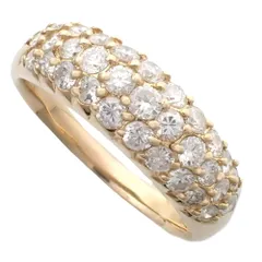 スリーカラー✨D0.12CT✨プラチナk18ダイヤモンドリング