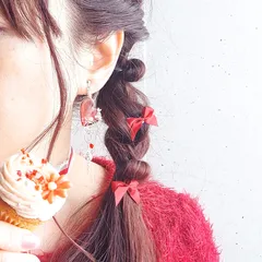 推し活 アクセサリー 概念グッズ イヤリング 痛くない ハート おしゃれ 大ぶり レディース 【 ハートウイング レッド 赤 】