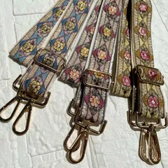 インド刺繍リボン　ショルダーストラップ　ショルダーベルト　ハンドメイド　＊No.8